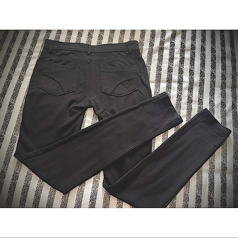 Black zip up jeggings - Picture 3 of 3